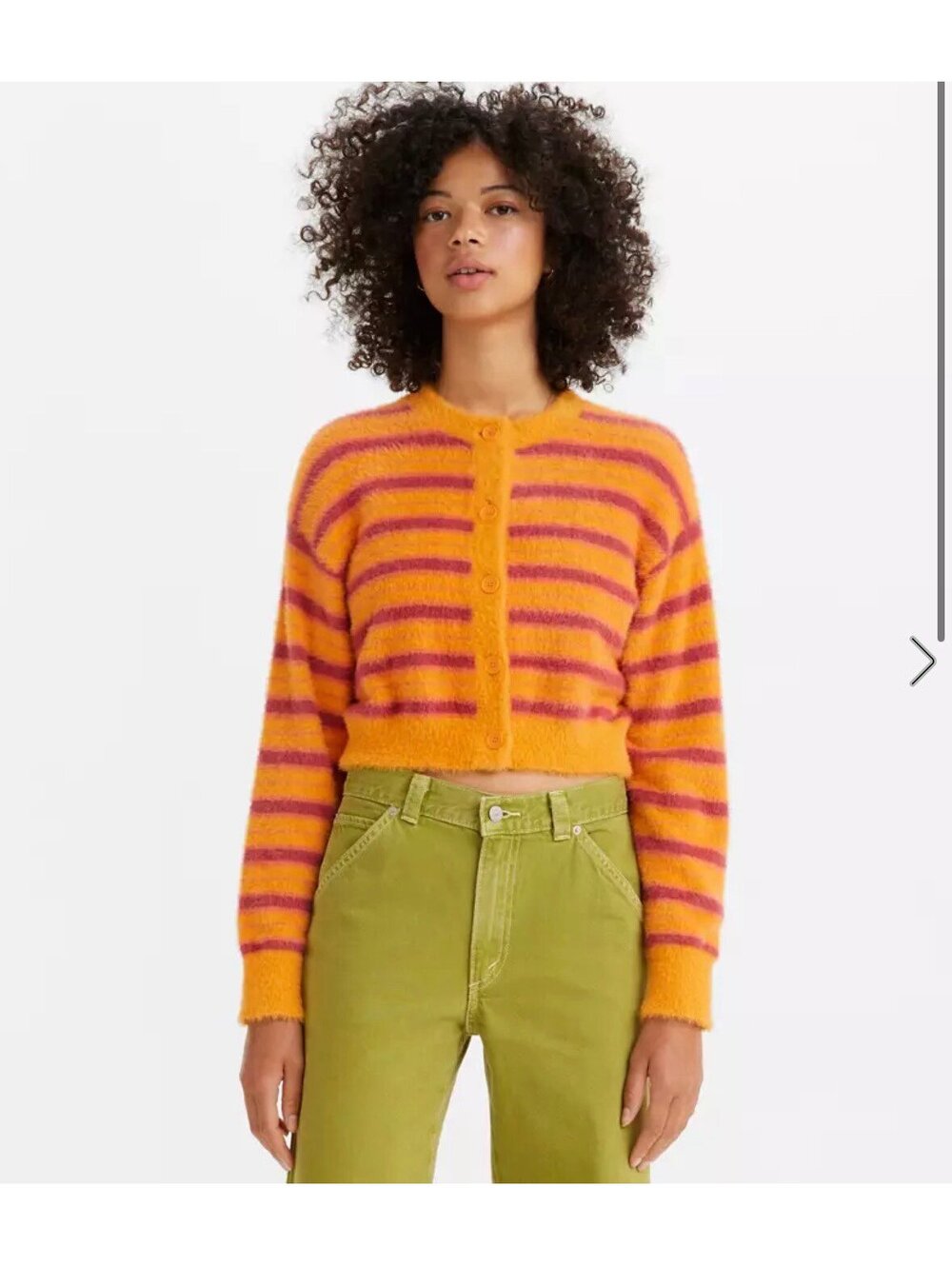 Levi’s Cat Cardigan Sweater Size Lg